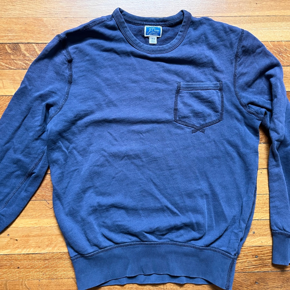 Indigo J. Crew Knit Goods sweatshirt